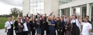 Picture of Moller team celebrating with three M&IT gold awards