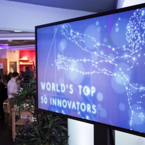 Picture from the worlds top 50 innovators event