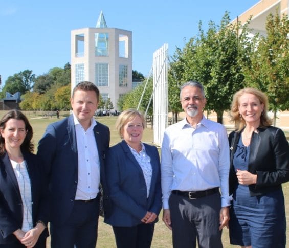 Picture of Mark, Cathy and Gillian at Moller Institute