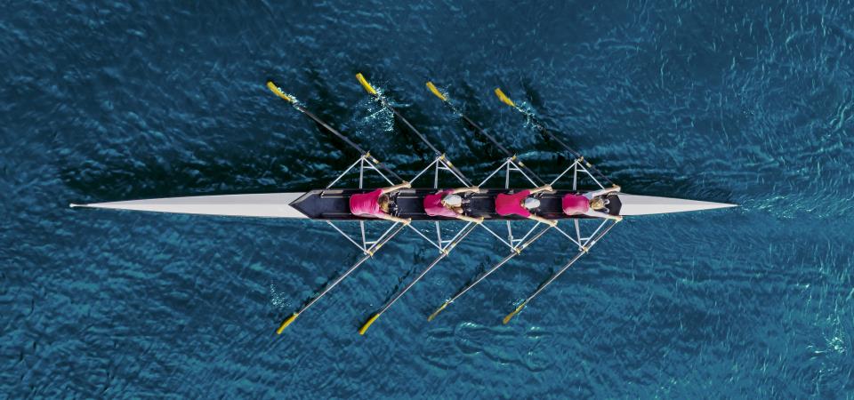 Business coaching Picture of rowing
