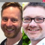 Picture of Adam Billing and Richard Hill at Moller Institute
