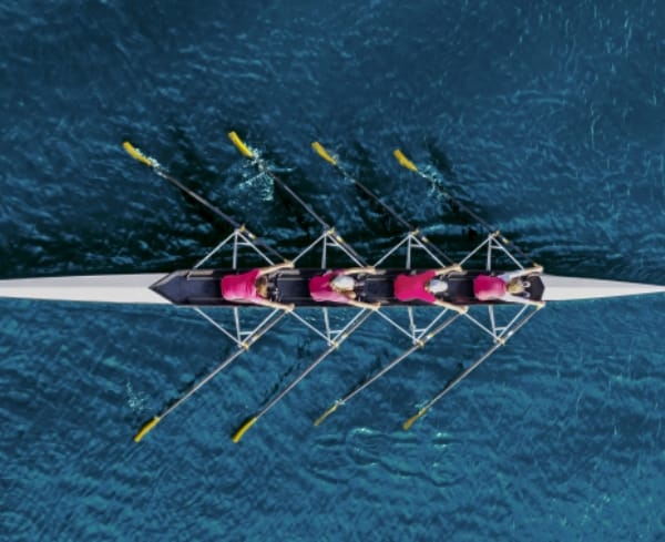 Picture of people rowing - online coaching course