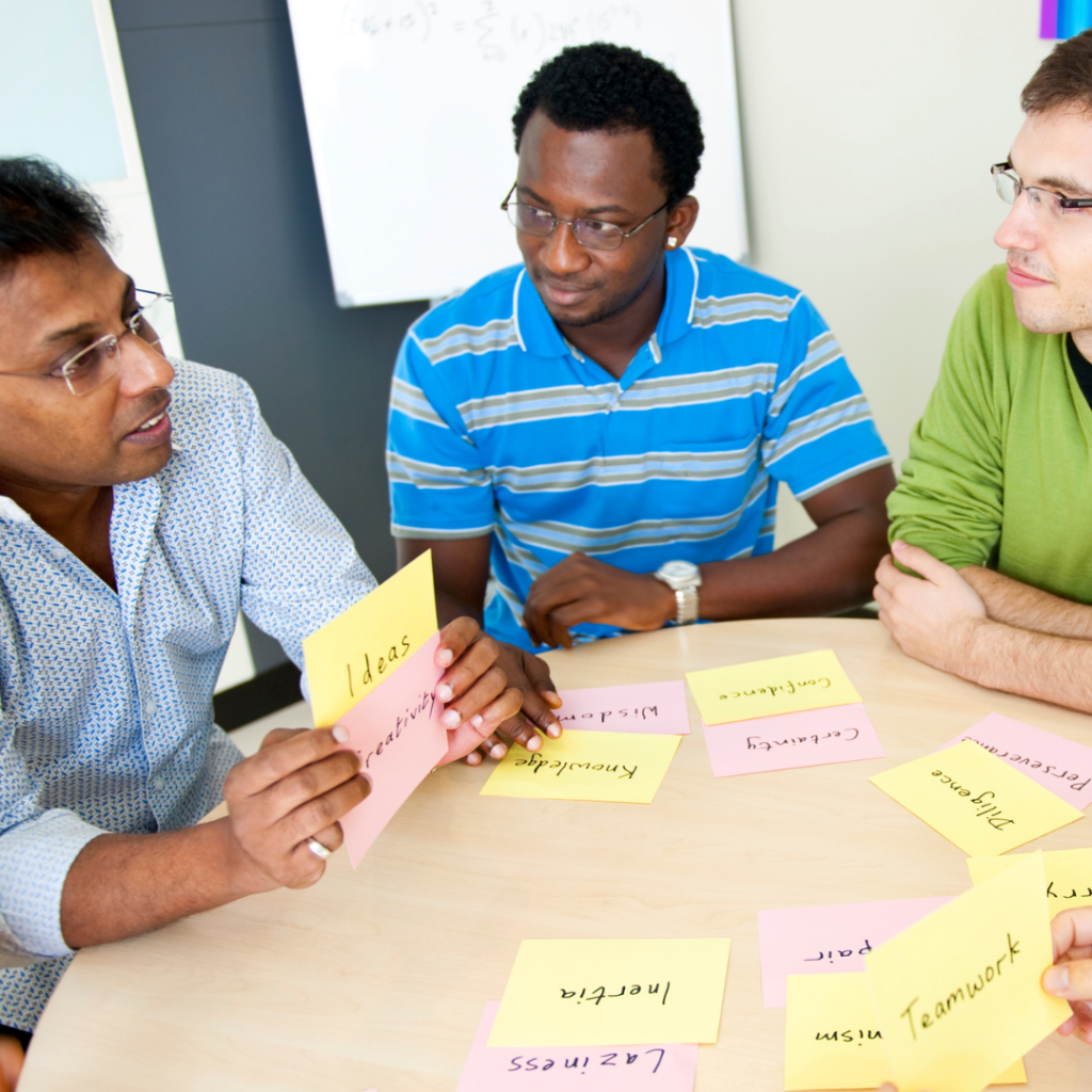 Picture of a team building event