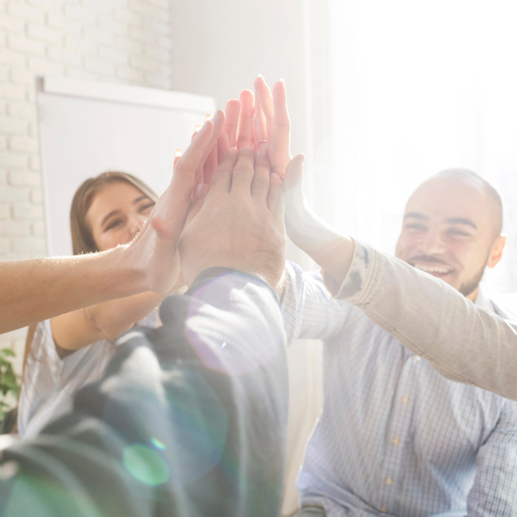 Picture of business people celebrating